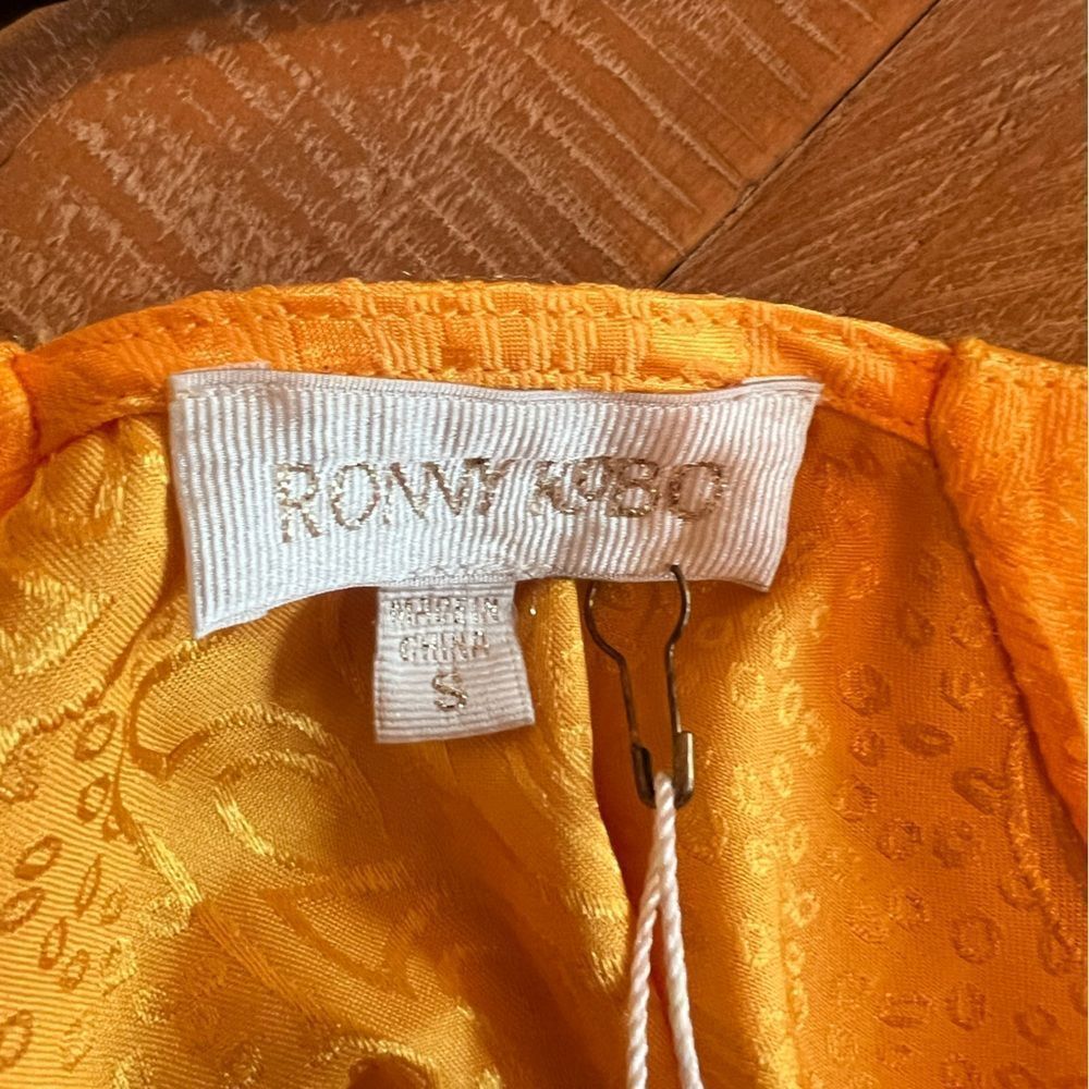 Ronny Kobo Lorrie Top Long Sleeve Yellow Size S - Picture 8 of 9